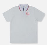 RIVVIA POWER FADE POLO : WHITE