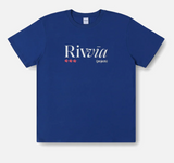 RIVVIA FLORAL REASON T-SHIRT : DEEP BLUE