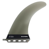 Shapers Dolphin 10" Classic Longboard Fin - Smoke